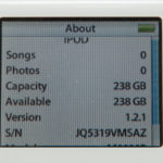 Original 60Gb iPod Color with 256Gb SDXC Installed